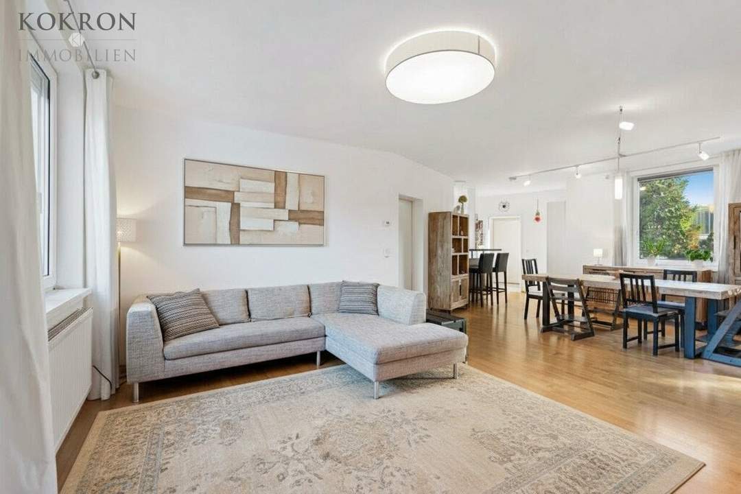 Viel Platz im Grünen: 4-Zimmer-Wohnung mit 270 m² Garten und Südwestbalkon