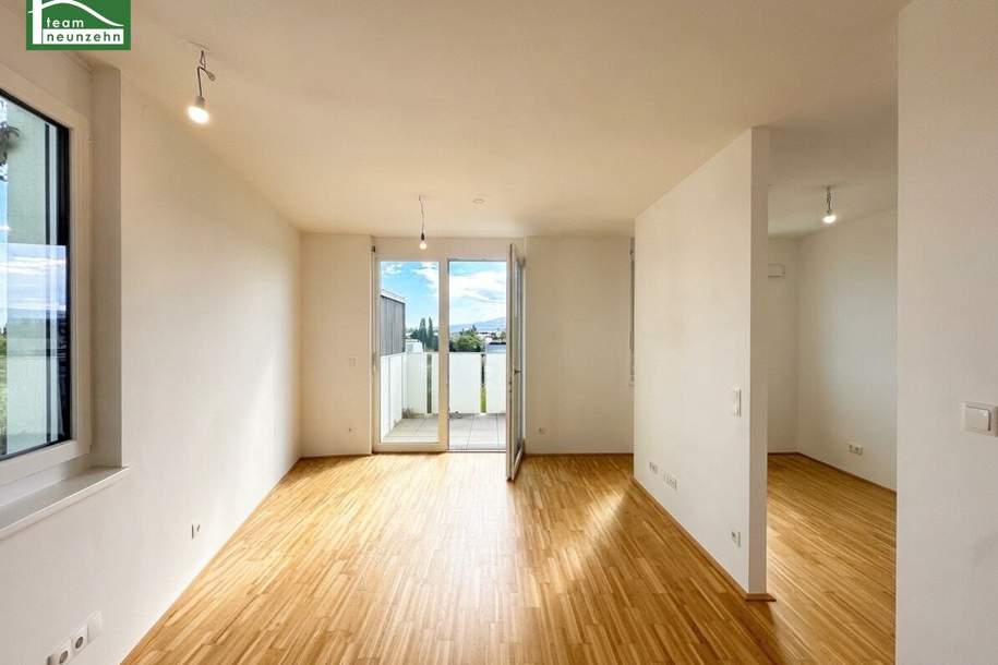 FLAIR City living - Sonnige 1.5-Zimmer Wohnung mit Weitblick-Balkon und Abstellraum im 5. OG! Ab sofort verfügbar!, Wohnung-miete, 835,45,€, 1230 Wien 23., Liesing