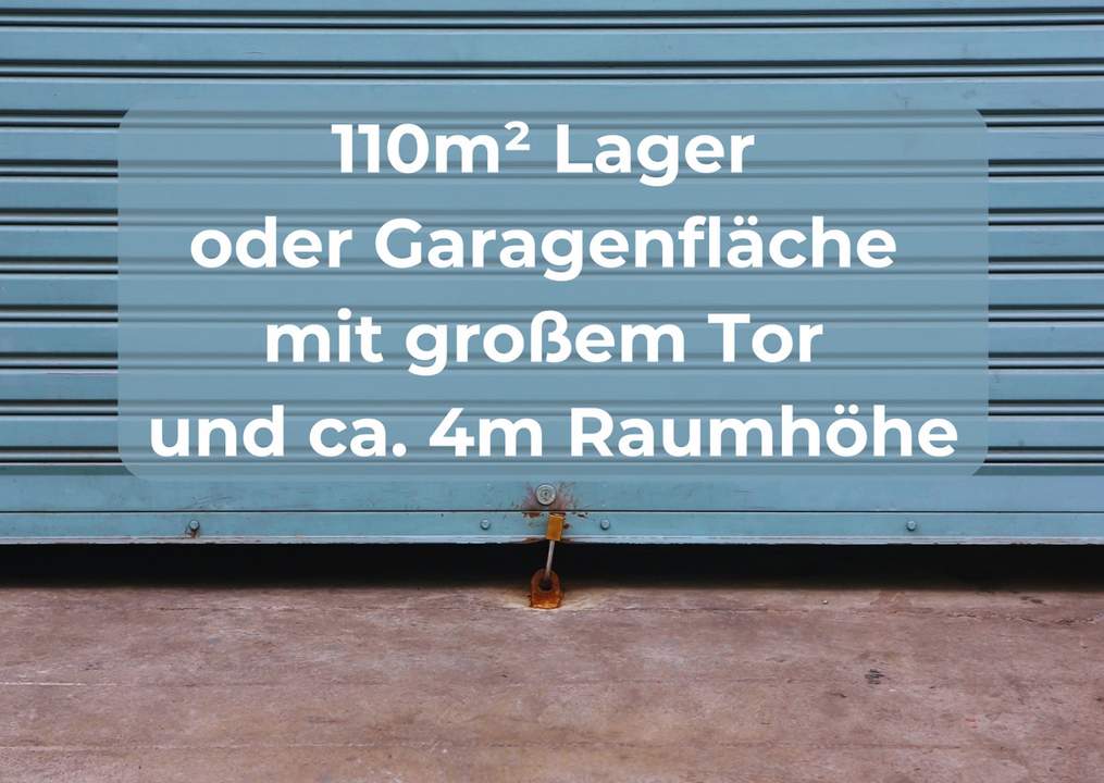 110m² Lager oder Garagenfläche, befahrbar, elektr. Tor, Strom im Zentrum von Spittal