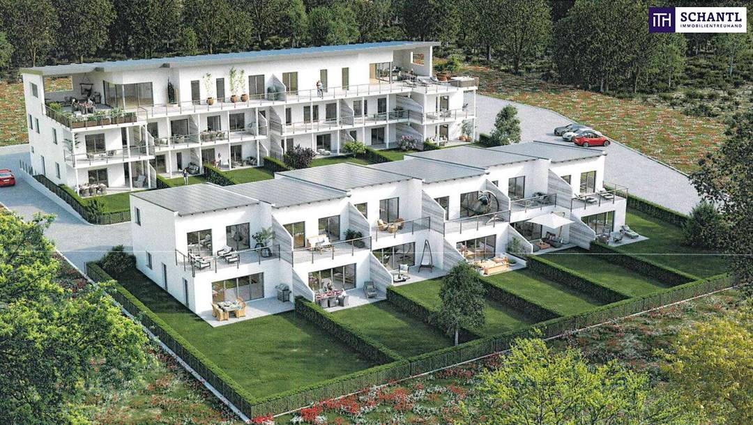 PROVISIONSFREIER NEUBAU! Moderne Erdgeschosswohnung mit ca. 74 m²: 3 Zimmer, Terrasse und Garten in bester Lage von Voitsberg – Baustart in Kürze! Nur 30 Minuten von Graz!