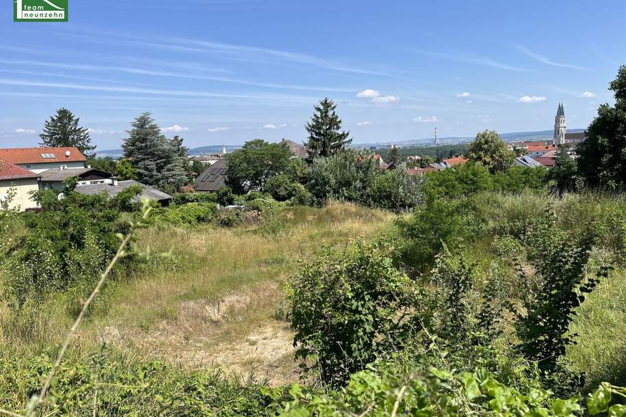 Das ist er - Ihr Baugrund (Baurecht) in traumhafter Aussichtslage am Fusse des Wienerwald, Grund und Boden-kauf, 299.000,€, 3400 Tulln