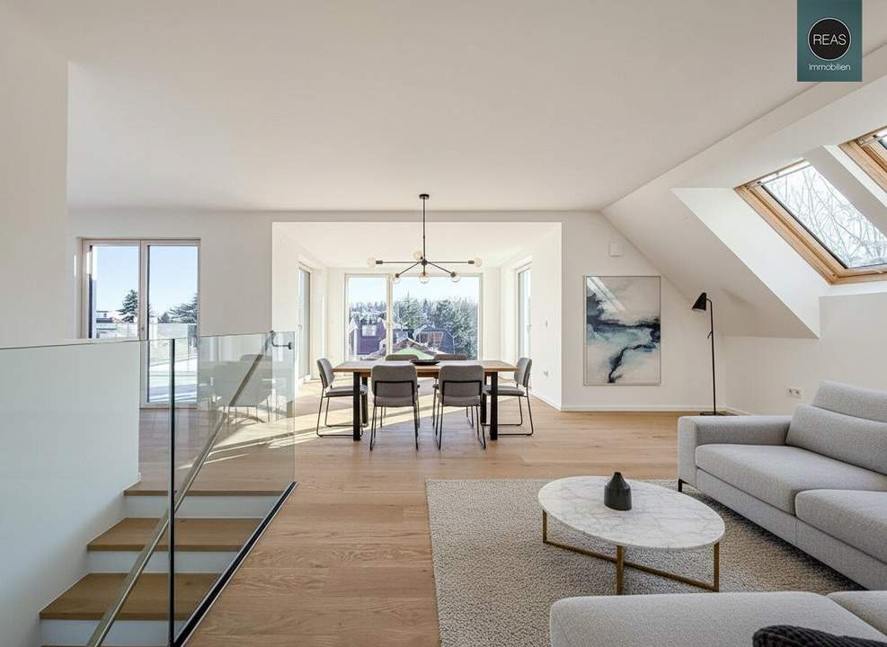 Erstbezug: Penthouse - Maisonette - Wohnung mit 3 Terrassen - Naturnahes Wohnen in Wien Hietzing – Exklusives Leben nahe dem Roten Berg!