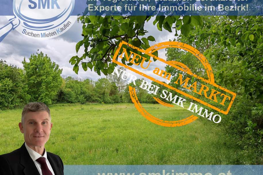 Baugrundstück, Ruhelage mit Potenzial für vier separate Parzellen!, Grund und Boden-kauf, 567.000,€, 2284 Gänserndorf