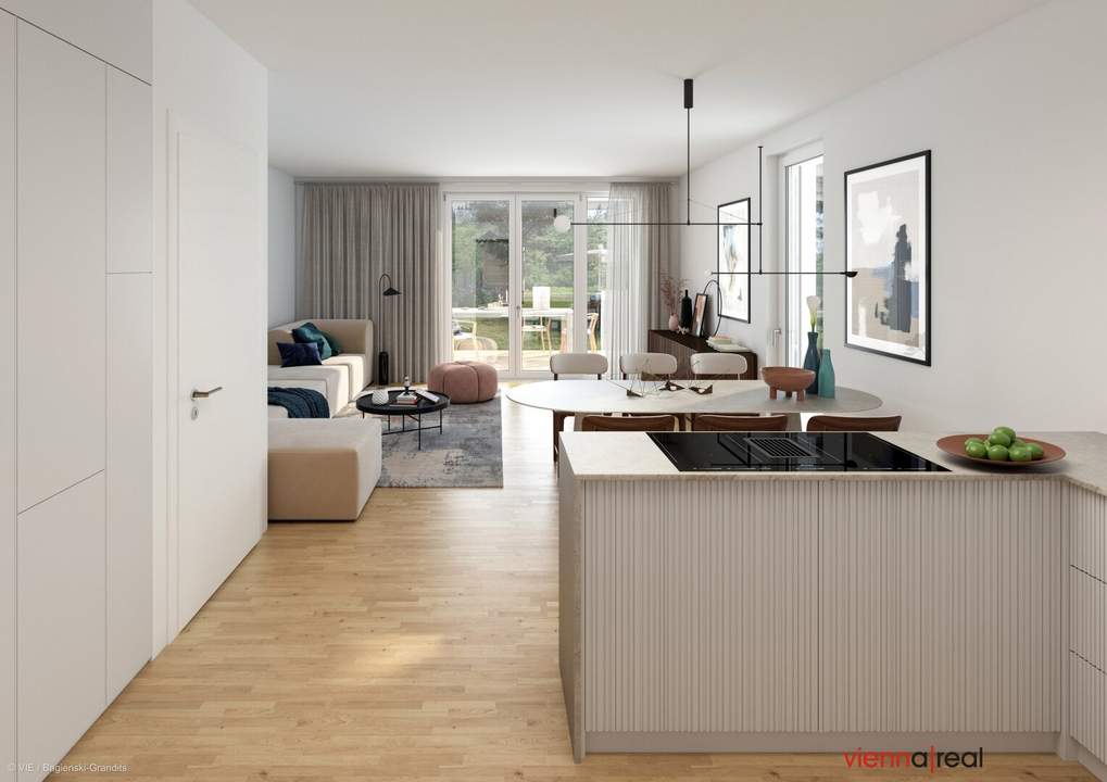 STADT KÜSST LAND - Neu errichtete Reihenhäuser - 4-5 Zimmer, Eigengarten, Terrasse, Photovoltaik, Wärmepumpe und KFZ-Stellplatz am ländlichen Stadtrand