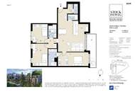 Exklusiver Neubau Erstbezug - 4 Zimmer mit Balkon, Grünblick, Fitness & Garage