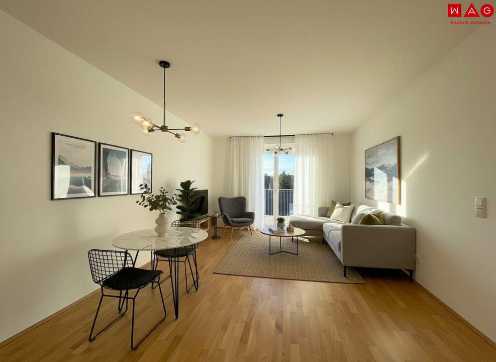 Realisieren Sie Ihren Traum vom Eigenheim mit Balkon nahe Stadtzentrum - klare Raumkonzepte und sofort beziehbar - Mietkaufwohnung ANZAHLUNG nur € 3.895,89: