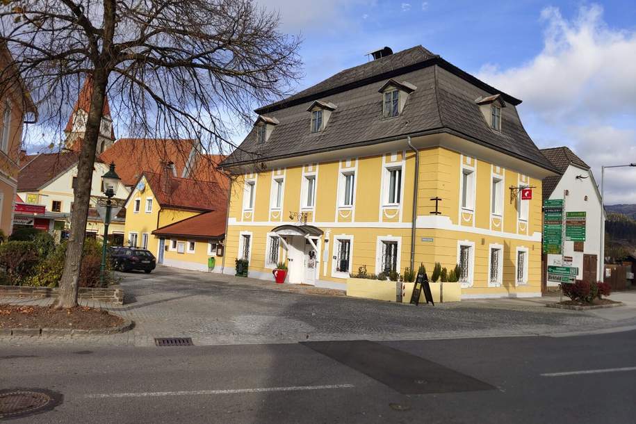 JETZT Investieren und Wohlfühlen! Gut verpachtetes Cafe mit Gästezimmern &amp; zusätzlichem Wohnhaus &amp; großer Scheune mit Garten, Gewerbeobjekt-kauf, 539.000,€, 8670 Bruck-Mürzzuschlag