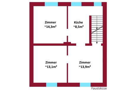 Einfamilienhaus | Entwicklungspotenzial | Gestaltungsfreiheit | Großzügig, Haus-kauf, 399.000,€, 2440 Baden
