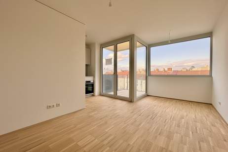 ERSTBEZUG | Außenflächen mit direktem Blick auf den Kahlenberg | vollausgestattete Küchen | Fußbodenheizung und Fußbodenkühlung, Wohnung-miete, 950,00,€, 1210 Wien 22., Donaustadt