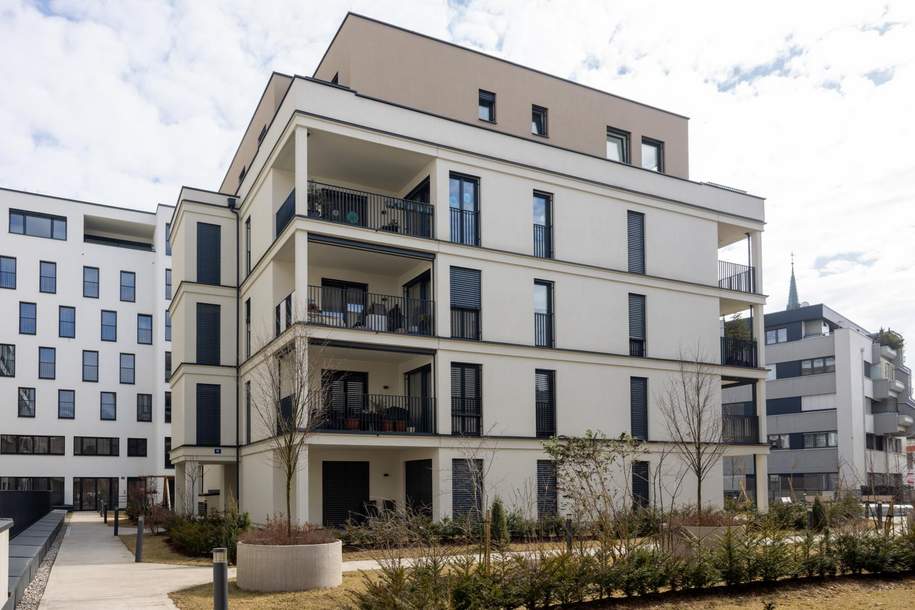 Vermietete Neubau-Anlegerwohnung in Villach Zentrum | Vorsorgewohnung mit Terrasse &amp; TG | langfristig bis 2034 vermietet, Wohnung-kauf, 348.000,€, 9500 Villach(Stadt)