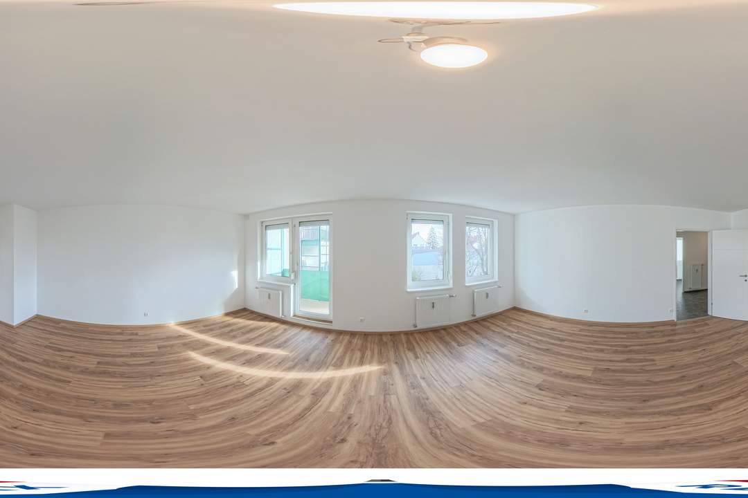 Frisch sanierte, hofseitige 3-Zimmer-Loggiawohnung beim Hetzendorfer Schlosspark