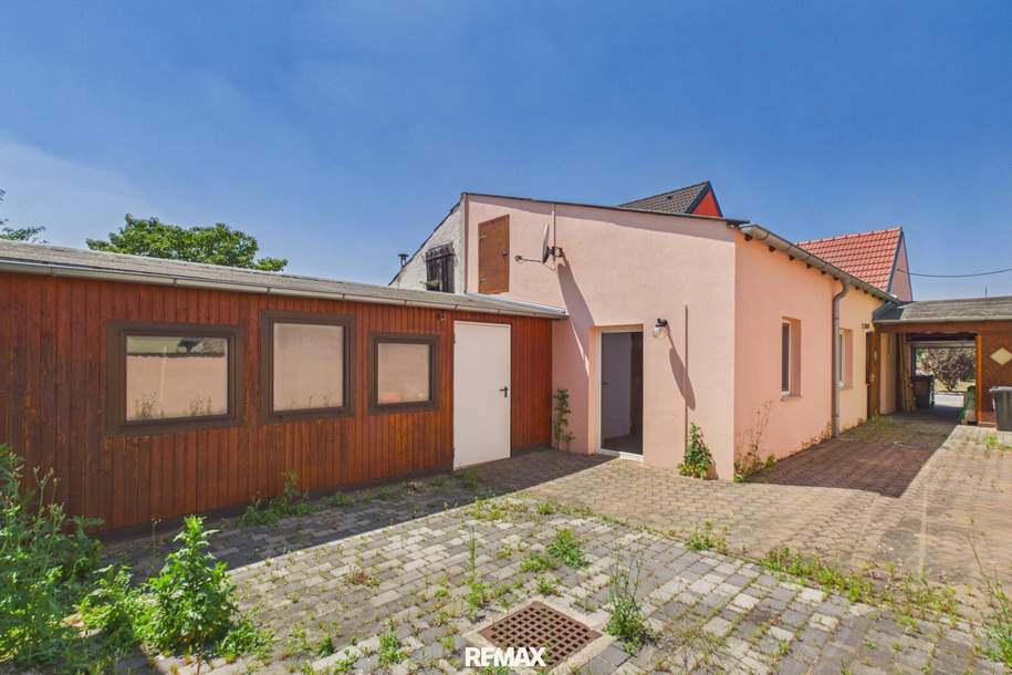 Klein, fein &amp; sofort bezugsfertig! Barrierefreies Häuschen mit Garage und uneinsehbarem Innenhof, Haus-kauf, 198.000,€, 2284 Gänserndorf