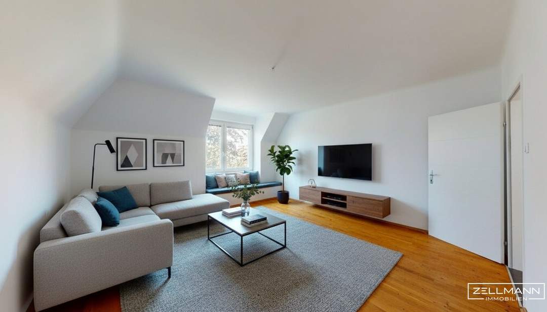 DÖBLING | Helle Dachgeschosswohnung | 3 1/2 Zimmer | ZELLMANN IMMOBILIEN