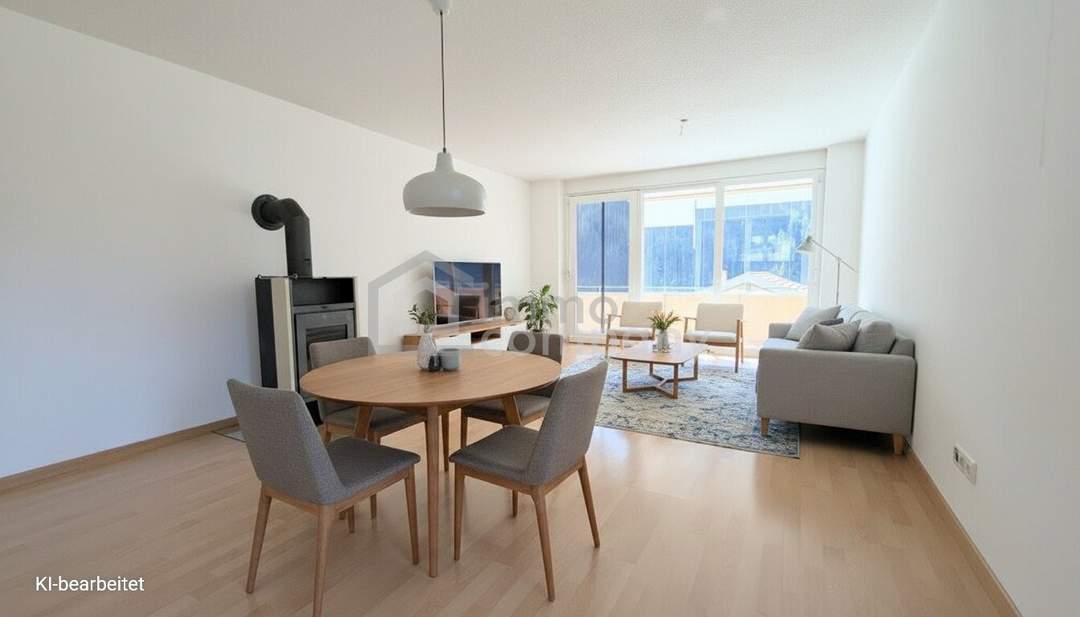 Großzügige 3-Zi-Terrassenwohnung in St. Gallenkirch | 88 m² Wfl. | 20,5 m² Panorama-Südwestterrasse mit Bergblick | 2 TG-Stellplätze | Fußbodenheizung