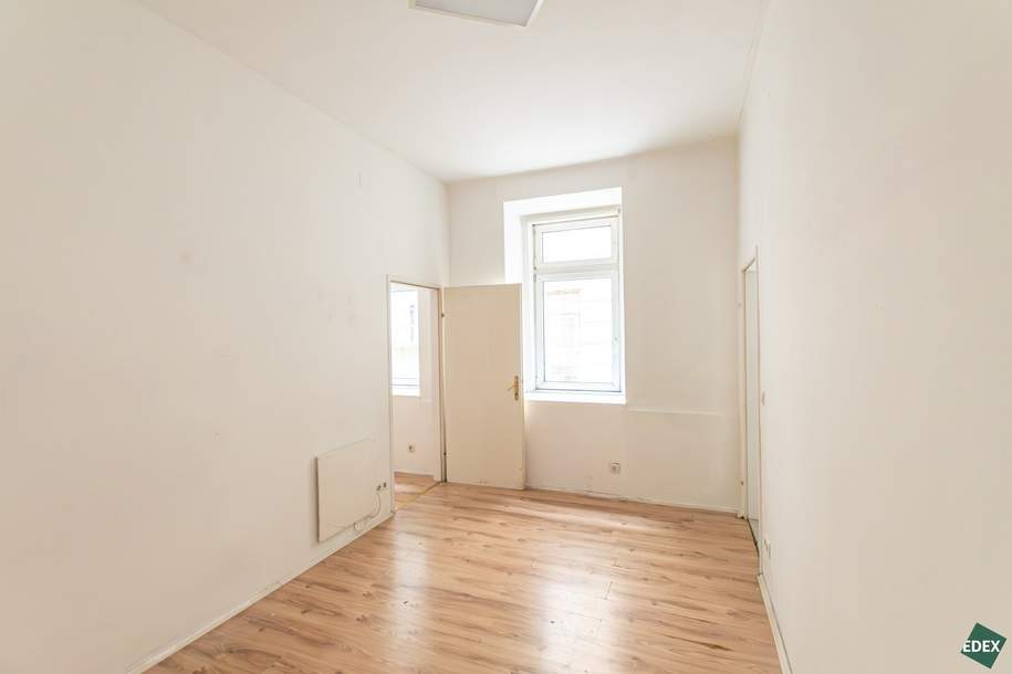 Sanierungsbedürftige 1,5-Zimmer Wohnung im Hochparterre nahe U1/U2 Praterstern (ca. 400 m), Wohnung-kauf, 119.000,€, 1020 Wien 2., Leopoldstadt