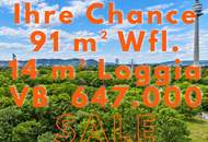 IHRE CHANCE: SKYLINE LIVING +MAISONETTE AM DONAUPARK +TRAUM-FERNBLICK +2 LOGGIEN +GARAGEN MIETBAR