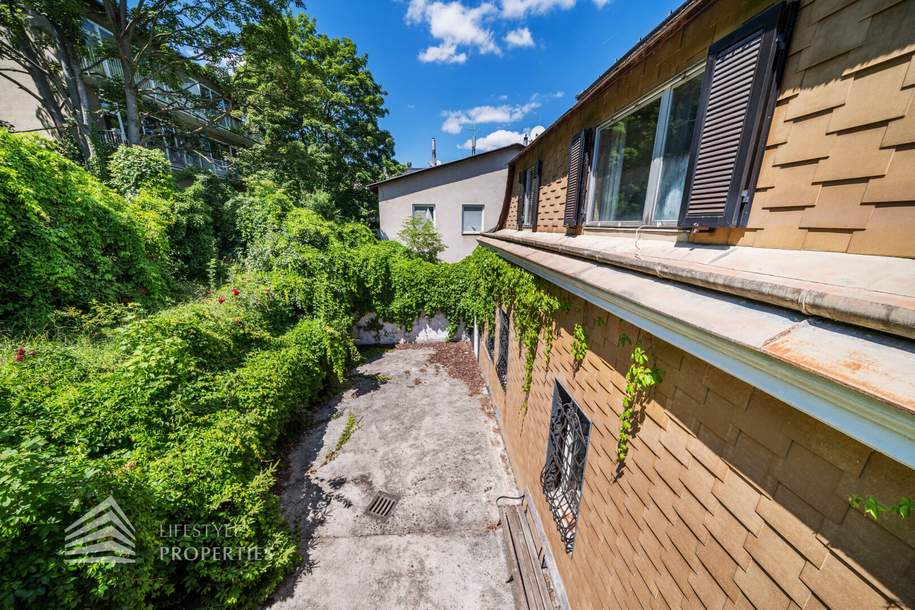 Historische Villa mit Studie für Ausbauprojekt in Grinzinger Bestlage, Gewerbeobjekt-kauf, 5.900.000,€, 1190 Wien 19., Döbling