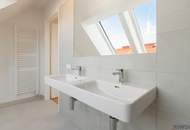 ERSTBEZUG mit DACHTERRASSE | DG-Maisonette Nähe Alte Donau | Traumhafter Fernblick | Teils hofseitig | Fernwärme | TG-Stellplatz optional | Ideal für Anleger oder Eigennutzer | Nachhaltiges Projekt