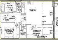 Moderne 3-Zimmer-Wohnung mit Loggia in zentraler Lage