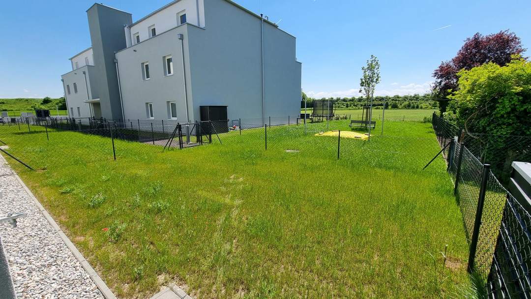 unbefristete 2-Zimmer-Neubau-Mietwohnung mit Garten & Kaufoption