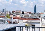 Historischer Charme, moderne Eleganz: Luxus Dachgeschosswohnung auf einer Ebene mit zusätzlicher Terrasse