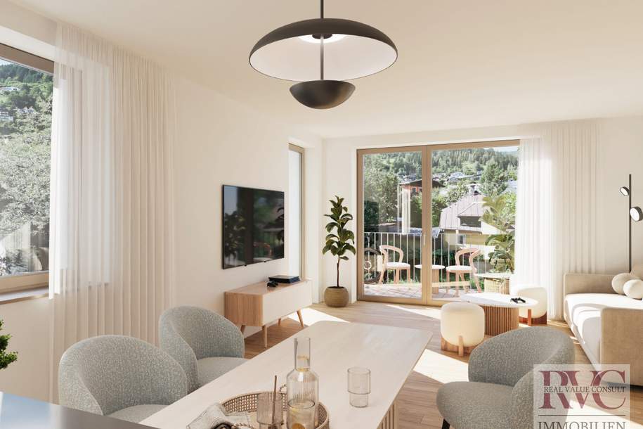 Exklusives Bauvorhaben im Herzen von Zell am See- Privates Grünfeeling-mitten in der Stadt-Top C-03, Wohnung-kauf, 849.000,€, 5700 Zell am See