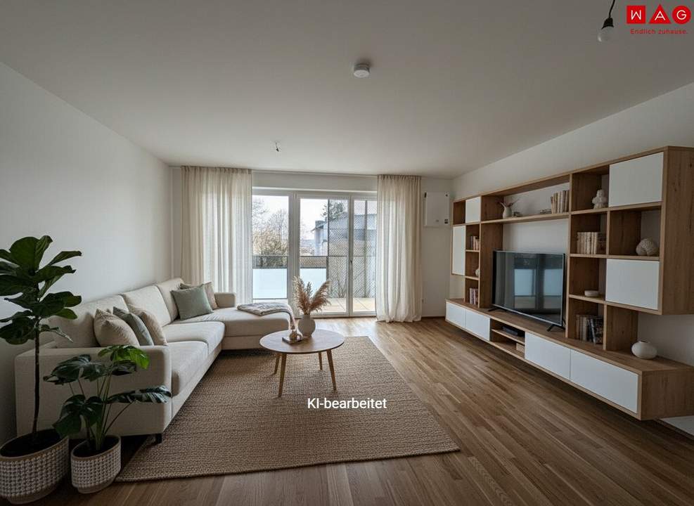 Wohlfühlwohnen mit kleinem ökologischen Fußabdruck! 3-Zimmer Wohnung mit großem Balkon