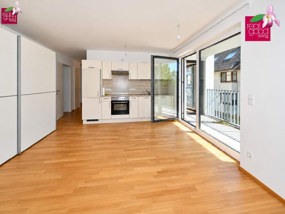 MODERNE 3-ZIMMER-WOHNUNG MIT BALKON, LIFT &amp; FUSSBODENHEIZUNG – NAHE U1 KAGRAN &amp; DONAU ZENTRUM