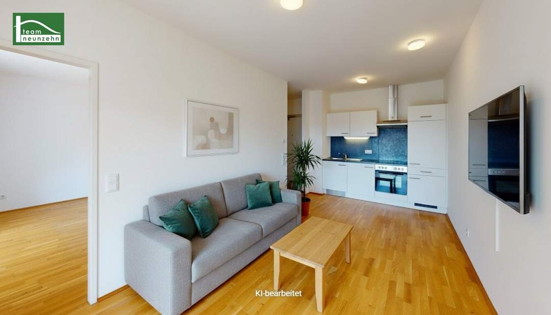 Wohnen in Graz Puntigam - Tolle 2-Zimmer-Wohnung mit Balkon im Brauquartier!