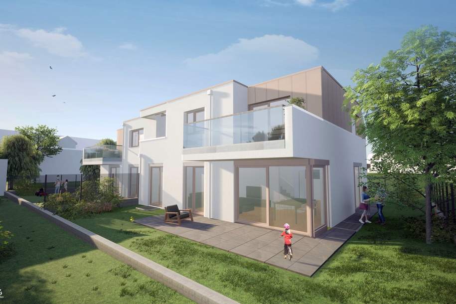 Traumhafte Doppelhaushälfte in Guntramsdorf: Erstbezug mit Garten und 2 Stellplätzen!, Haus-legalform.pacht, 2.420,00,€, 2353 Mödling