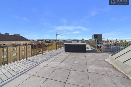 SKYLINE PENTHOUSE RETREAT – ~135 m² OF LUXURY LIVING WITH ~80 m² ROOFTOP OASIS, JACUZZI & PRIVATE SAUNA, Wohnung-kauf, 229.300,€, 1100 Wien 10., Favoriten
