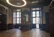 REPRÄSENTATIVE UND GROSSZÜGIG ANGELEGTE BÜRO- UND WOHNFLÄCHEN IN DEN PRUNKRÄUMEN, DER BELETAGE EINES FRÜHBAROCKPALAIS IN ZENTRALER INNENSTADTLAGE, CA. 200 METER VOM STEPHANSPLATZ ENTFERNT