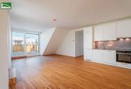 Erstbezug: Exklusive 4- Zimmer Dachgeschosswohnung mit 4 Terrassen nahe Kagraner Platz U1