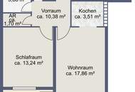 Zentrale 2-Zimmer-Wohnung mit Loggia in Klagenfurt