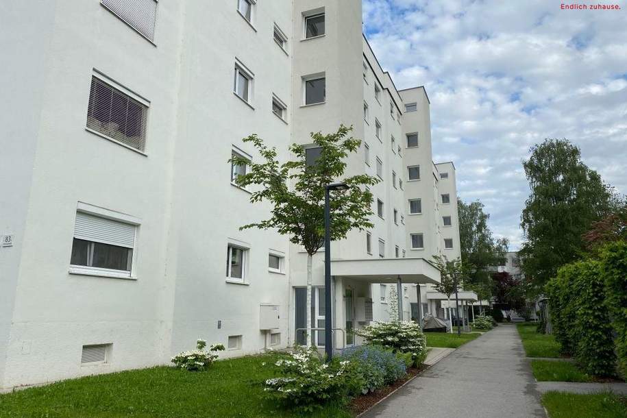 Entspanntes Wohnen in Toplage mit bester Infrastruktur und traumhafter Loggia! Von Grünflächen umgeben und doch nah am Zentrum!, Wohnung-miete, 843,31,€, 4020 Linz(Stadt)