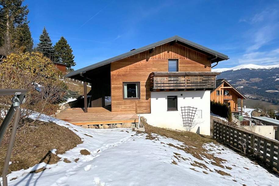 Freizeitwohnsitz! Schönes Ferienhaus mit herrlicher Aussicht, liebevoll saniert am Rainsberg in Reichenfels, Haus-kauf, 320.000,€, 9463 Wolfsberg