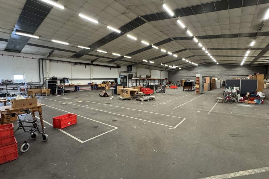 Großzügige Lagerhalle (1.400 m²) mit 1.400 m² Freifläche in Langenzersdorf – Ideal für Logistik, Handwerk &amp; Gewerbe!, Gewerbeobjekt-miete, 11.240,84,€, 2103 Korneuburg