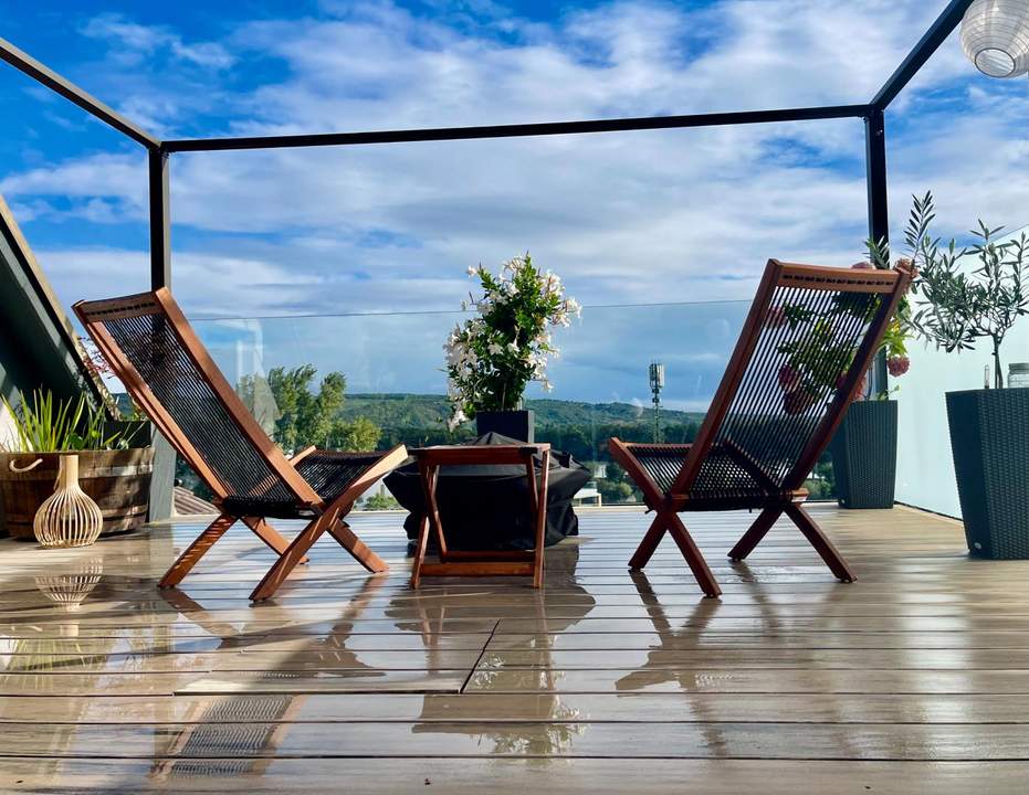 Die 3 drei D`s / Döbling. Donau. Dachterrasse