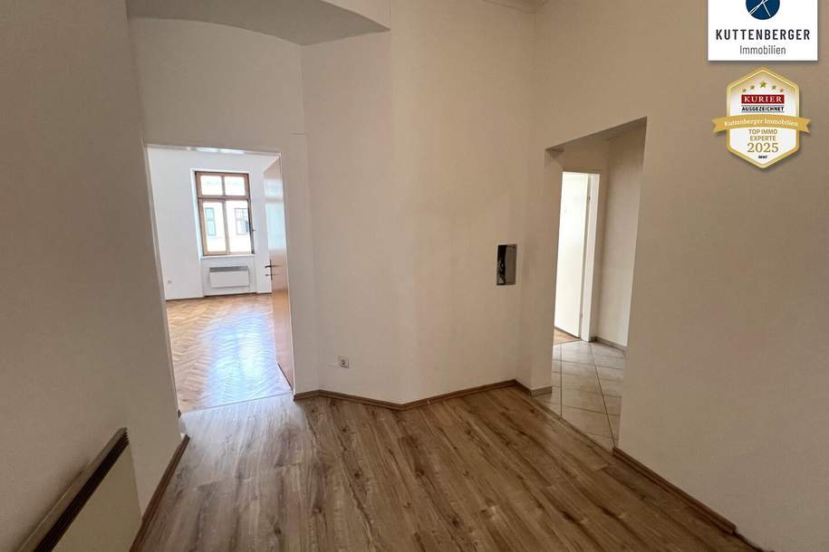 Gepflegte 2,5 Zimmer im Altbau - Nähe Aumannplatz, Wohnung-miete, 941,95,€, 1180 Wien 18., Währing
