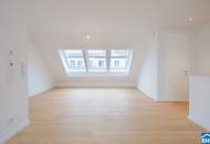 Urbaner Wohntraum über den Dächern Wiens – Stilvolle Dachgeschoß-Maisonette mit zwei Terrassen