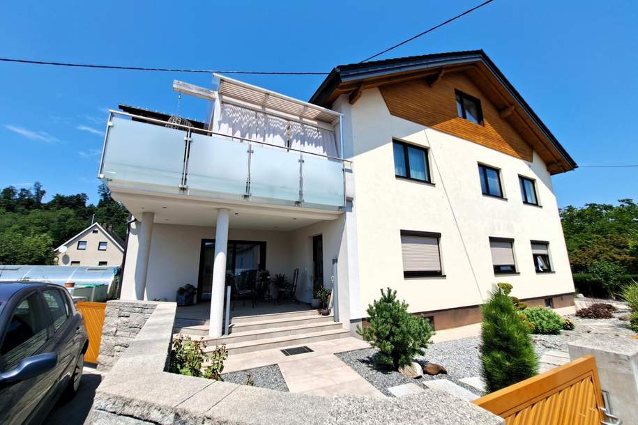 Wohnjuwel mit 2 Wohnungen (ca. 290 m² Wfl.), 2 Terrassen, Gartenareal mit Pool & Poolhaus - Neuzeug, Haus-kauf, 778.000,€, 4522 Steyr-Land