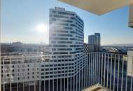 Sonnwendviertel: 2-Zimmer-Wohnung mit Balkon im 14. OG – Fitnessraum, Co-Working & Rooftop-Terrasse inklusive!
