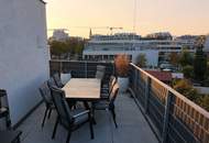 *NEUWERTIGE* vollmöblierte Dachgeschoss-OASE | über 100 m² Dach- & Gartenterrasse + Balkon | absolute Innenhof-Ruhelage - nahe Alte Donau