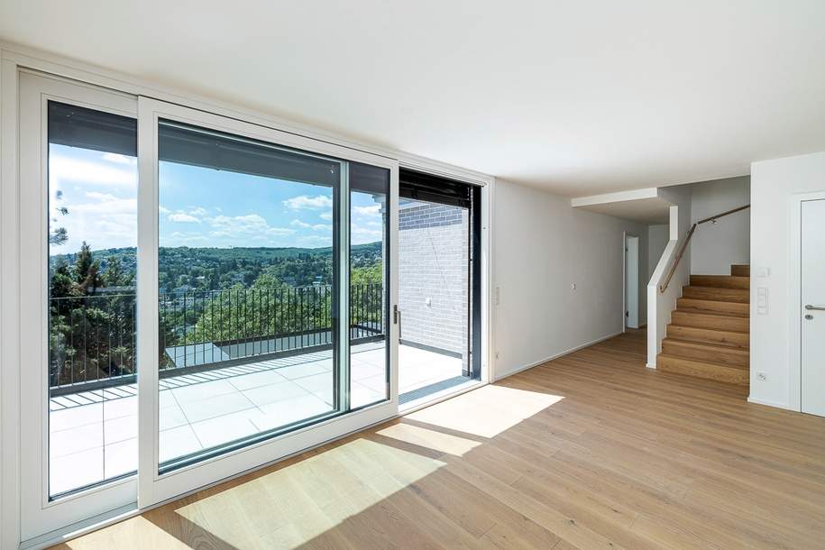 Dacherstbezug mit spektakulärem Wienblick, Terrassen &amp; Dachterrasse in "WOLKE sieben", Wohnung-kauf, 1.749.000,€, 1170 Wien 17., Hernals