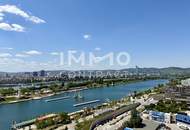 Ganz viel Balkon & ganz Wien im Blick (Gym, Pool, Sauna, Doorman uvm): Neubau-Erstbezug DANUBEFLATS