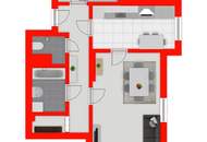 Charmante 2-Zimmer-Wohnung mit großem Balkon in ruhiger Lage von Pottenbrunn