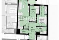 Traumhafter Erstbezug- 3-Zi-Wohnung mit Balkon &amp; Garten in 1220 Wien - U-Bahn nahe!