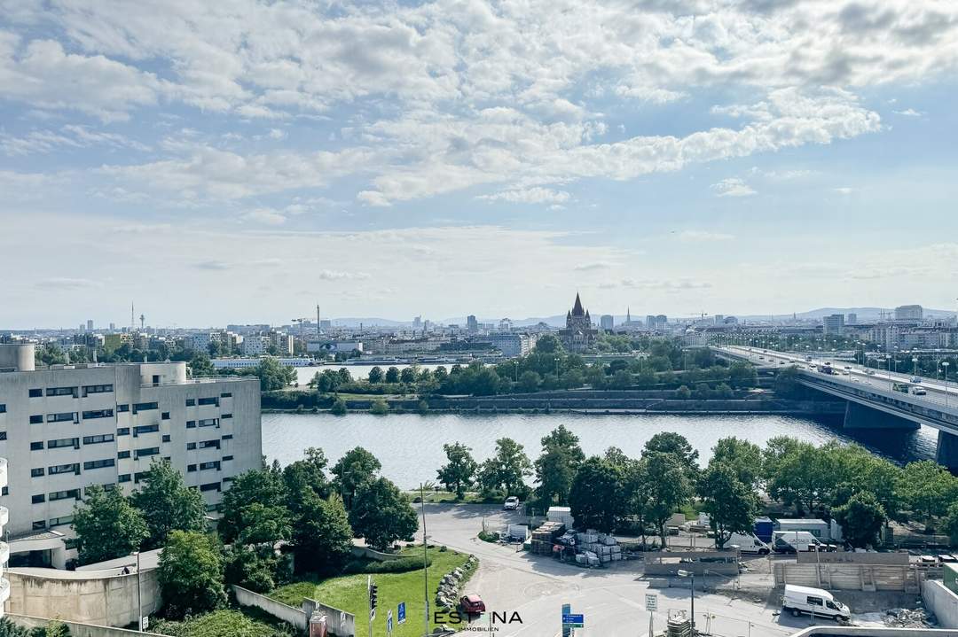 Nähe Alte Donau - lichtdurchflutete Pärchenwohnung mit großer Freifläche