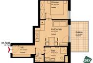 1 Monat Mietfrei: Moderne 2-Zimmer-Wohnung mit Balkon nahe U1 - ideal für Singles oder Paare