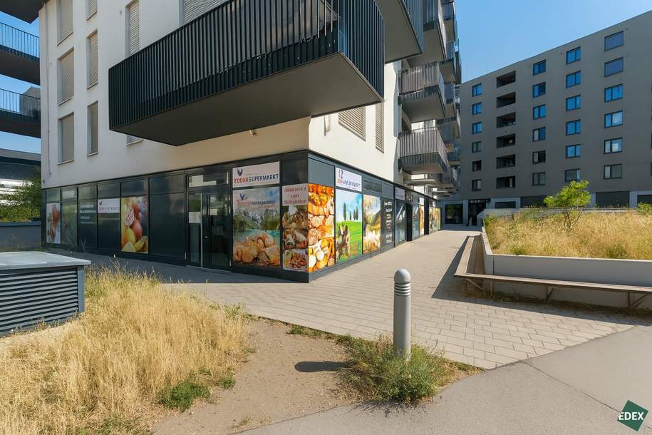 Moderne Gewerbefläche mit hoher Sichtbarkeit und flexibler Nutzung, Gewerbeobjekt-miete, 5.553,43,€, 1220 Wien 22., Donaustadt